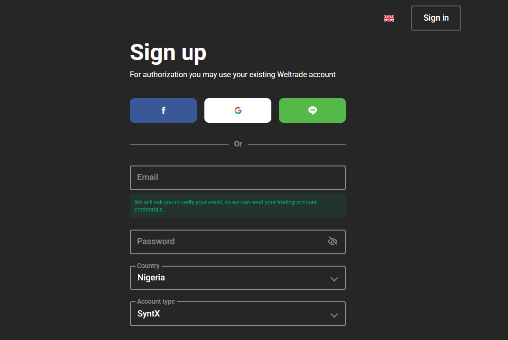 weltrade registration